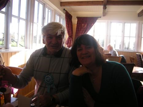 Dad and Bev celebrating his 70th!