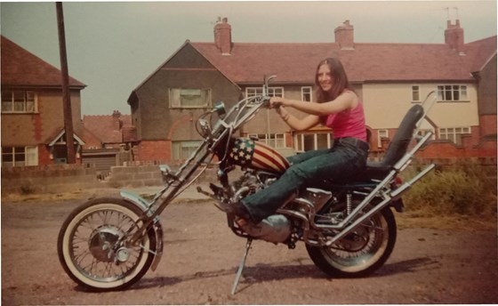 Les built this bike himself from new in the 1970s - a big accomplishment back then.
