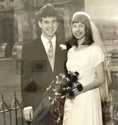 Eleanor and Tom on their wedding day