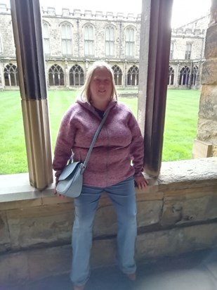  Megan at Durham Cathedral