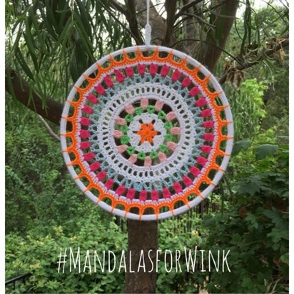 Wink's "I Love Holland" mandala. I will always treasure and celebrate her life through crochet.