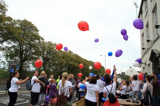 Tribute Balloons for Jackie at Preston