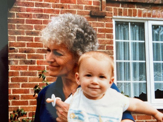 Holding Ashley at the Cloisters (1989)