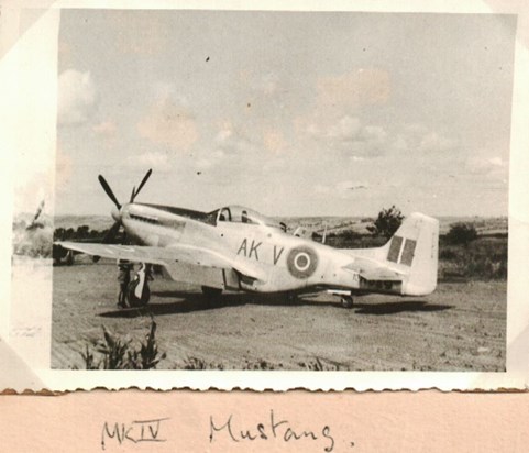Mustang IV of 213 Squadron - Dads Plane