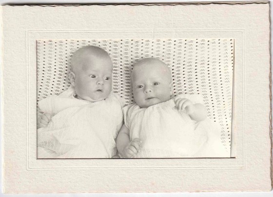 The birth of their twins in April 1967