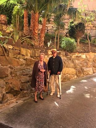 Mum with Tel in Spain