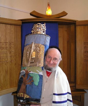 John with Torah crown he made