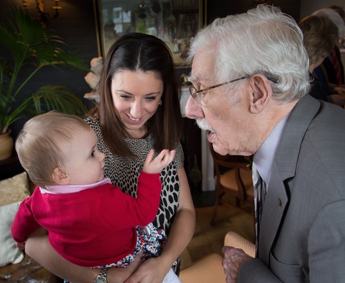 At Keith's 90th with Kim and Chloe