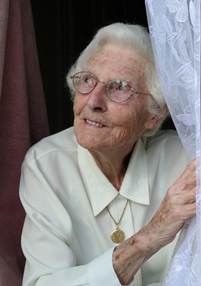 Mum on her 90th birthday, 10 Aug 2010