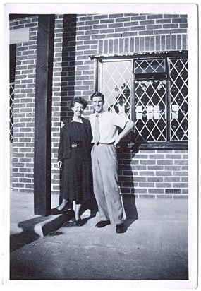 ~1948 Daddy and his mother, Elsie Violet