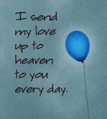 To let you know Dad I do send my love up to you every day xcxxx