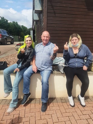 Here dad are the 3 amigos at Exminster golf club today excuse the fingers but I can hear you laughing now looking at that picture and saying typical 🤣 xxxxx