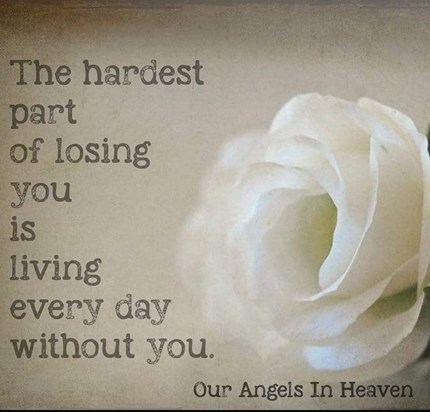 Dad had to add this as its so very true its actually unbearable living every day with out you xxx