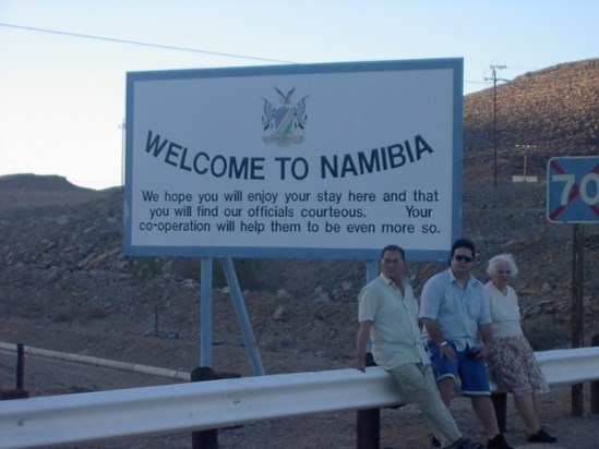 Family a Border of Namibia