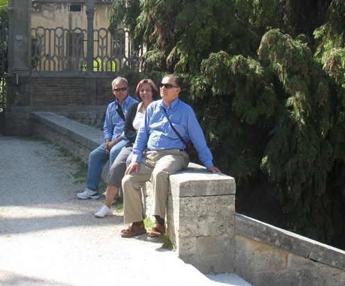 With Dad and Audrey in Spoleto