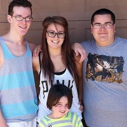 Alexis with her Big Brothers AJ and Mike and Sister Kelsey