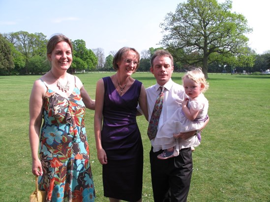 With Pete & Jane, and Rebecca at Dave & Jacky's wedding April 22 2011