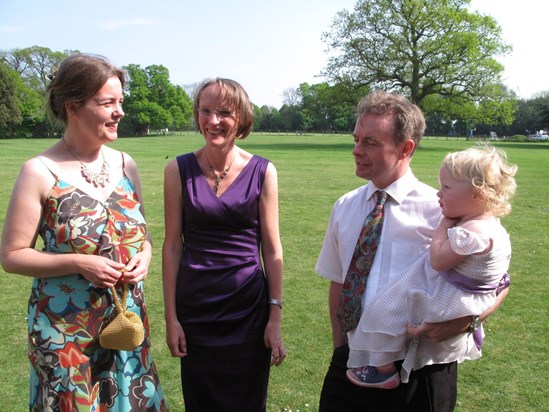 With Pete & Jane, & Rebecca at Jacky and Dave's wedding 2011