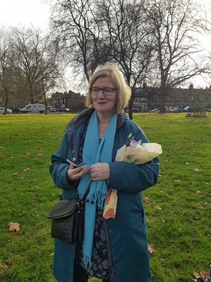 Eileen in Millfields Park, Hackney. 7-12-2019