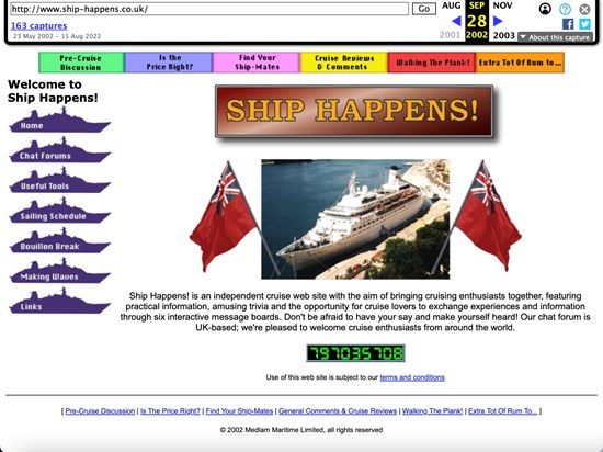 Ship Happens! Web Site