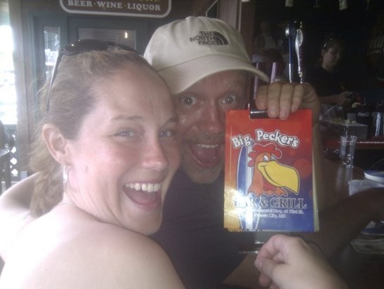 Big Peckers Bar in Ocean City. He really loved that place :)