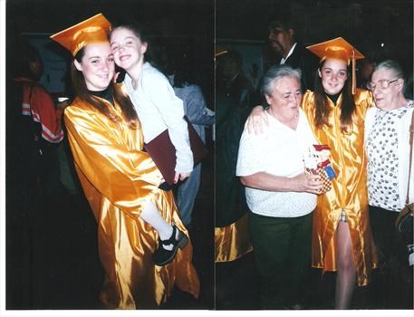 Tiffany's graduation with Meagan,Mom-Mom Russell & Mom-Mom Peggy