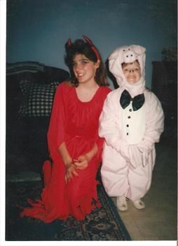 A Devil...and a pig..Halloween