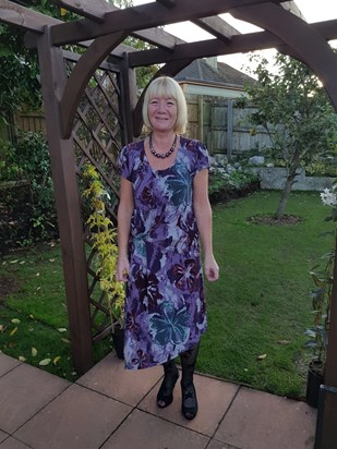 Angie’s birthday 2017 - beautiful sis in her beautiful garden xxx