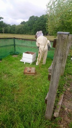 Mum bee keeping she really was amazing x