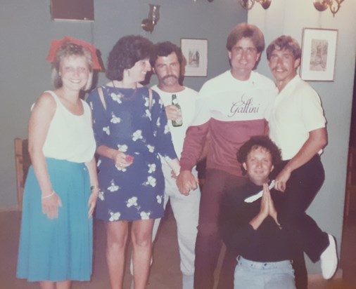 Jacky, Liz, Andy, Phil and Peter Corfu 1985