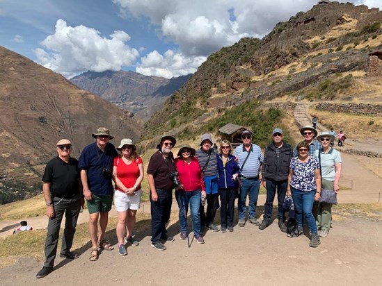Group photo taken in the Sacred Valley, Peru. June 2022.