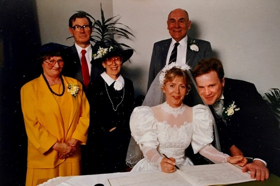 The Wedding. 5th May 1990