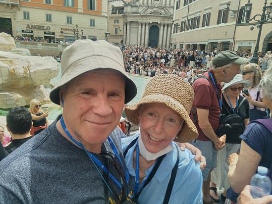 At the Trevi Fountain, Rome. June 2023.