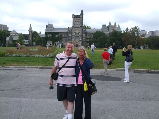 Anne and Eddie at University of Toronto campus. Sept 2009 