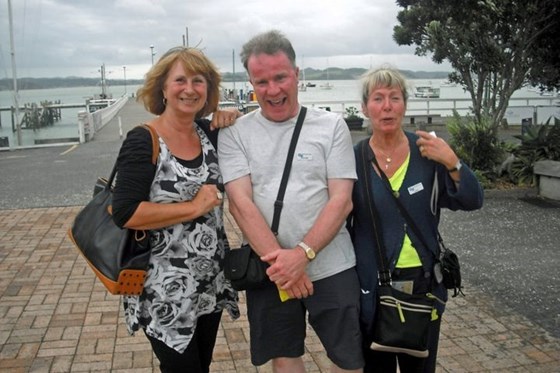 Anne Eddie and Linda, Bay of Islands, New Zealand, March 2011