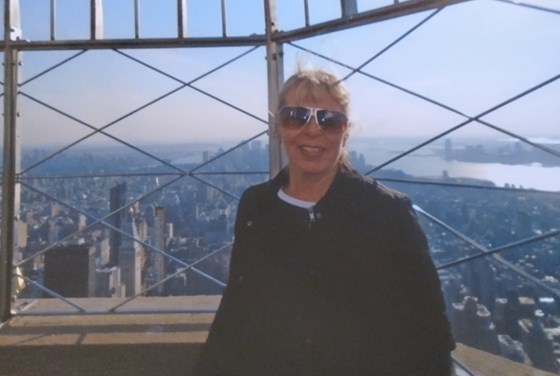 Anne at top of the Empire State building, New York. October 2016.