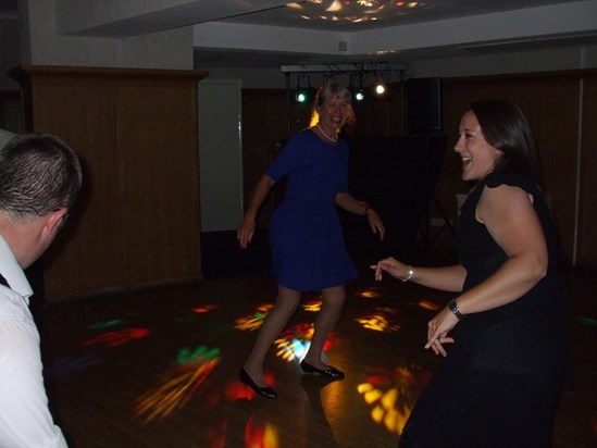 Anne on the dancefloor at Jenny & Kevin's wedding September 2012