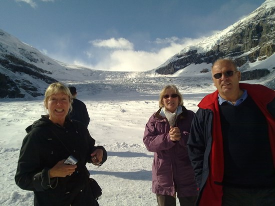 Anne on the Columbia Icefield, Banff, Canada. September 2009.