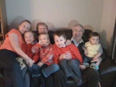 Jim with Grandchildren