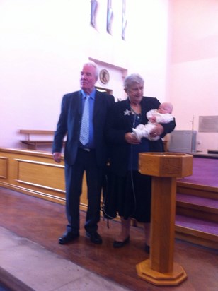 Mum and Dad at Callum's Christening