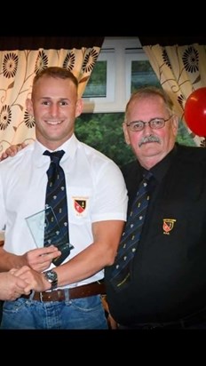 Presenting Andrew Wheeler at presentation night