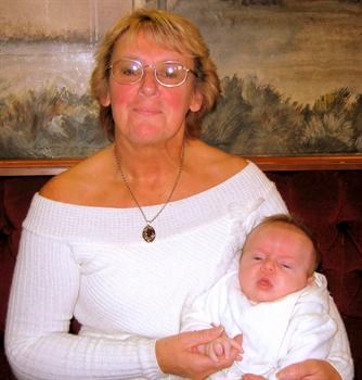 Grandma Jennifer with new-born Jack