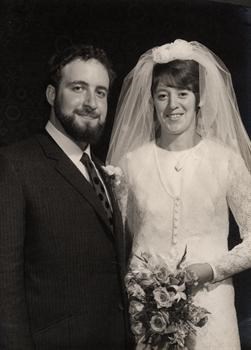 John and Jennifer on their wedding day 6 Auhust 1970