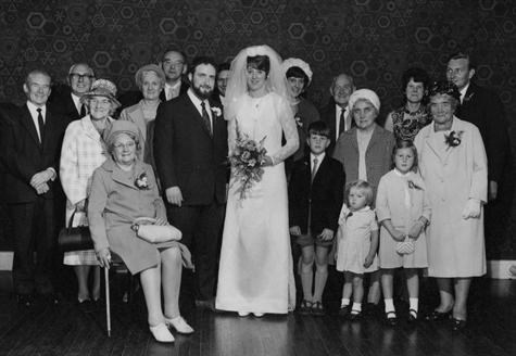 John's family at our wedding