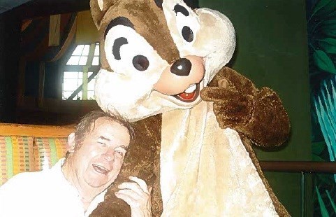 Dad and his favourite cartoon character