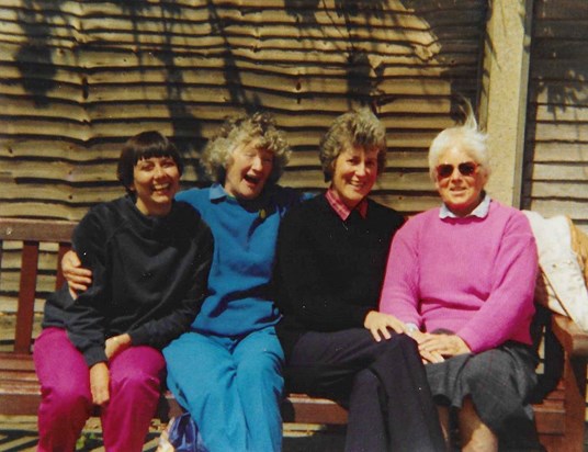 Lizzi, Jane, Margaret and friend