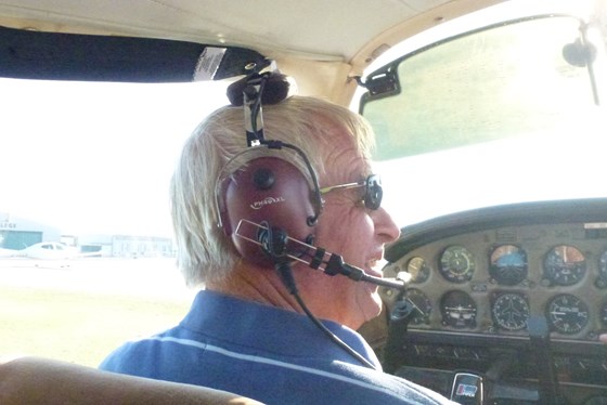 Dad flying a plane 2012