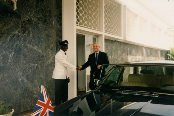 Dad as British Ambassador in Mogadishu, Somalia