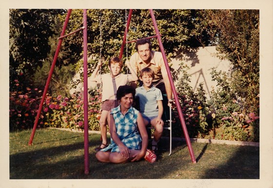 Dad with the Family when he was British - Charge D'Affaires for Iraq (1974)