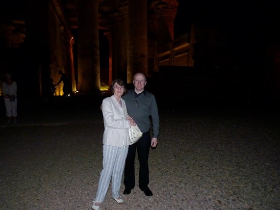 At Karnak temple with Nev 2010